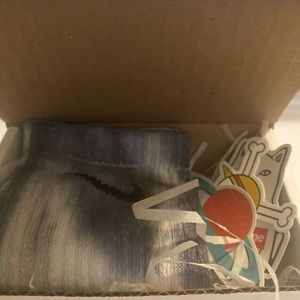 Black tye dye Nike socks